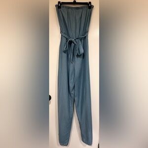 Forever 21 Blue Jumpsuit Relaxed Fit